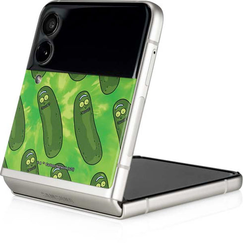 Adult Swim Rick and Morty Pickle Rick Pattern Galaxy Z Flip3 5G Skin
